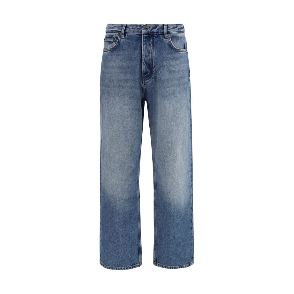 Off-White Blaue Baumwoll-Jeans im Slim Fit