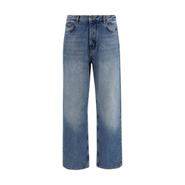 Off-White Blaue Baumwoll-Jeans im Slim Fit