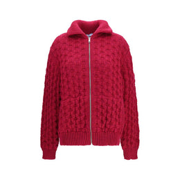 Prada Mehrfarbige Strickjacke aus Wolle Oves Aries