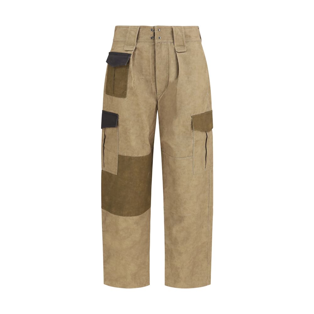 Isabel Marant Étoile Zweifarbige Baumwoll-Cargohose