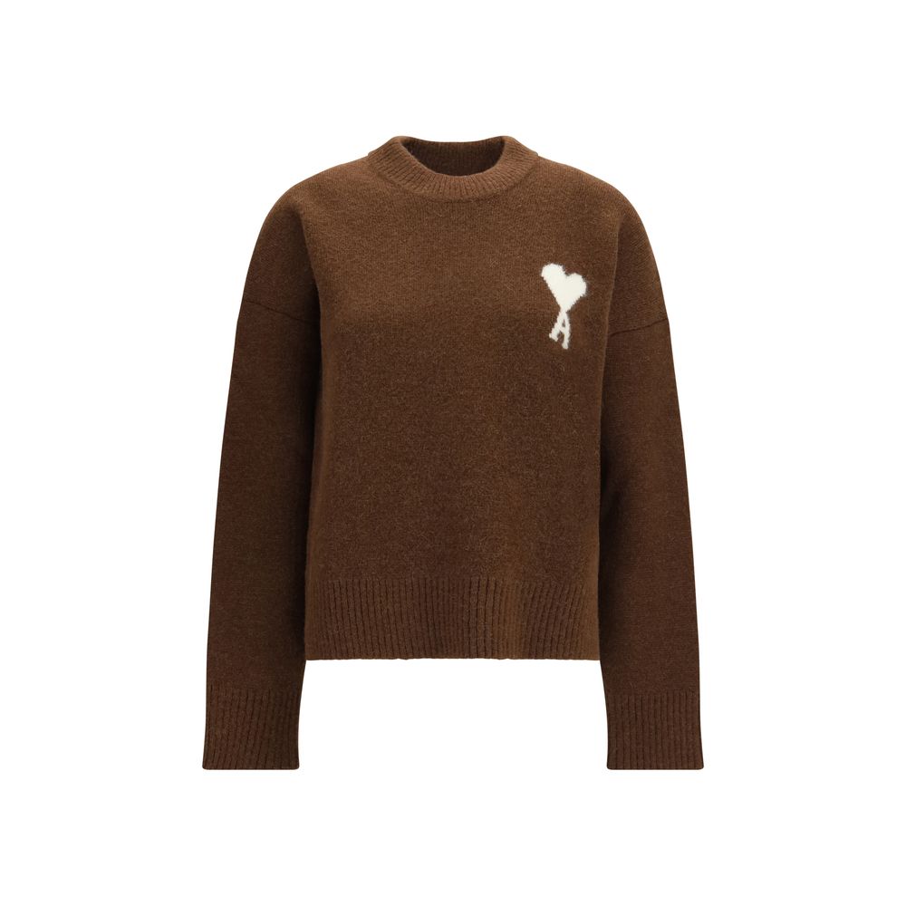 Ami Paris Brauner Alpaka Vicugna Pacos Pullover