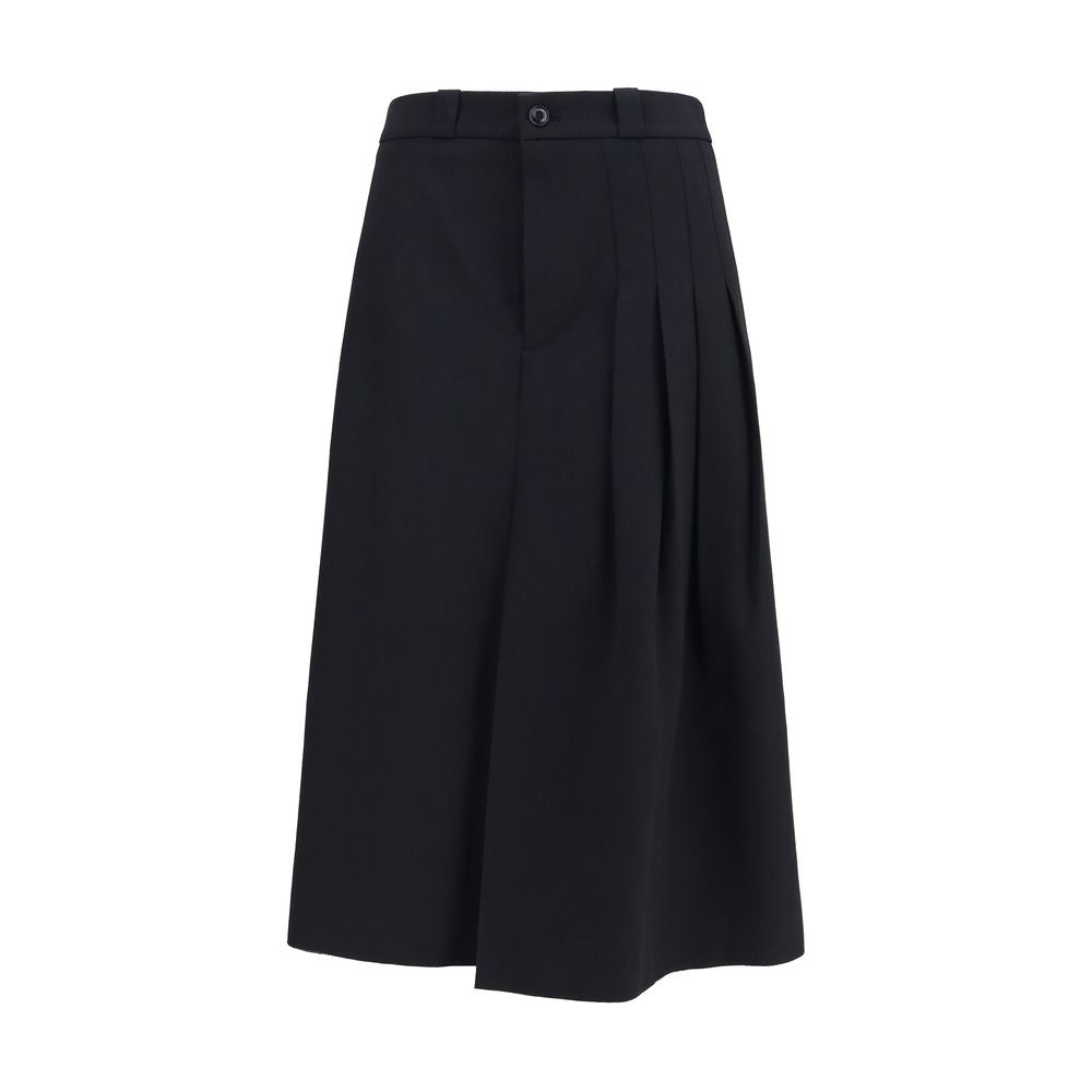 Our Legacy Schwarzer Oves Aries Wollrock Midi