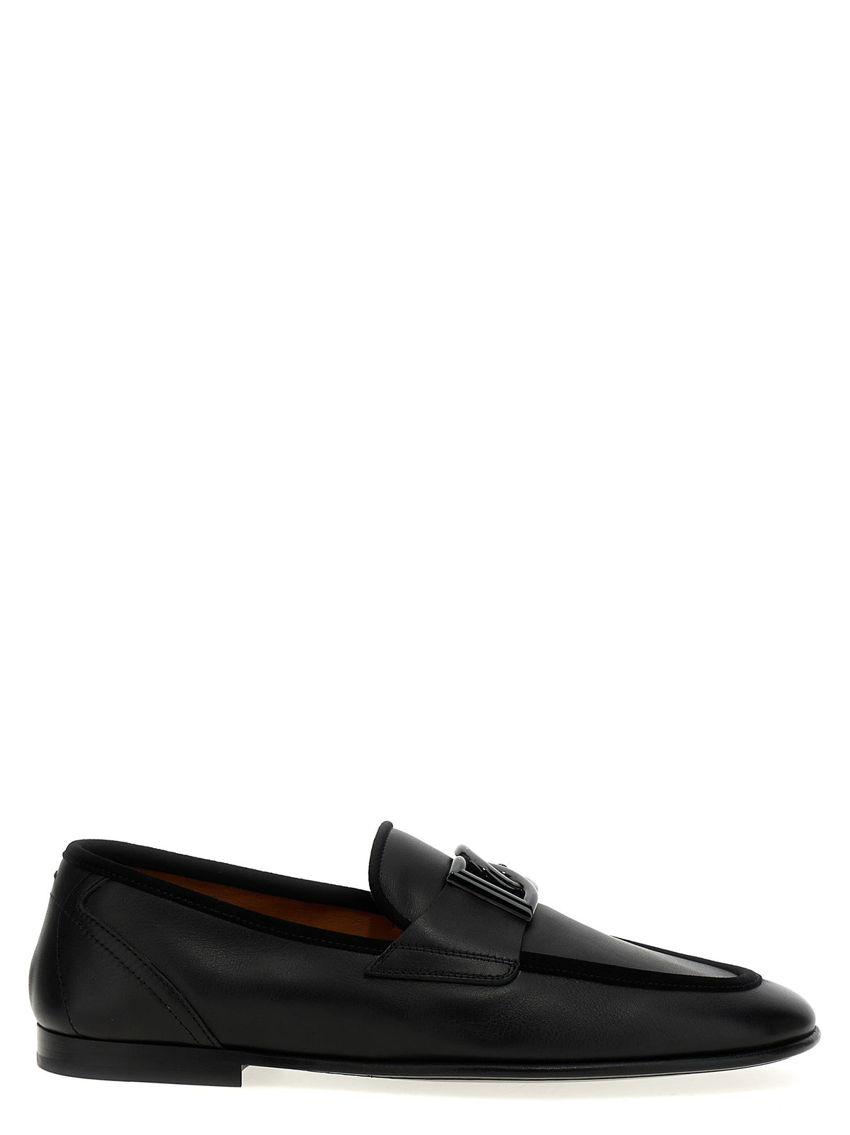 Dolce & Gabbana Schwarze Loafer aus Kalbsleder zum Hineinschlüpfen