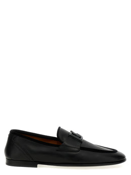 Dolce & Gabbana Schwarze Loafer aus Kalbsleder zum Hineinschlüpfen
