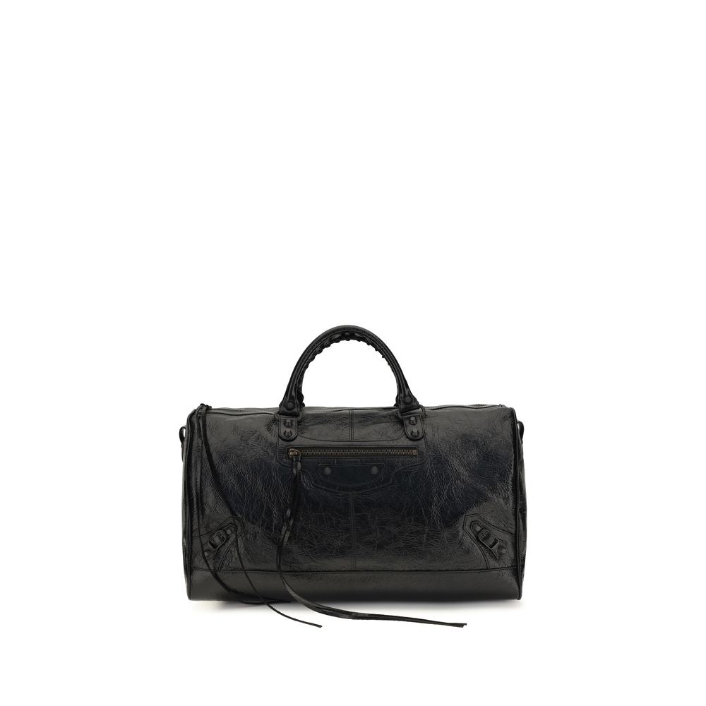 Balenciaga Schwarze Lammleder Schultertasche Ovis Aries