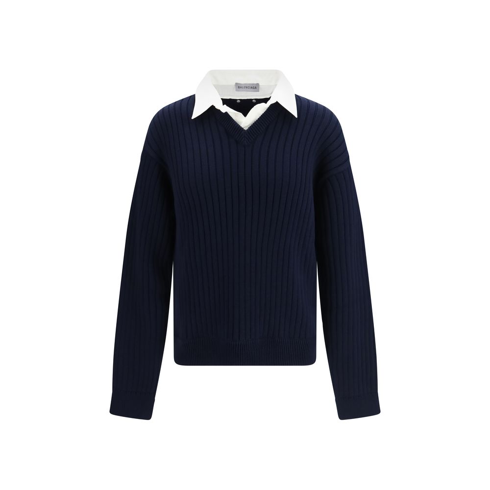 Balenciaga Blauer Baumwoll-Sweatshirt