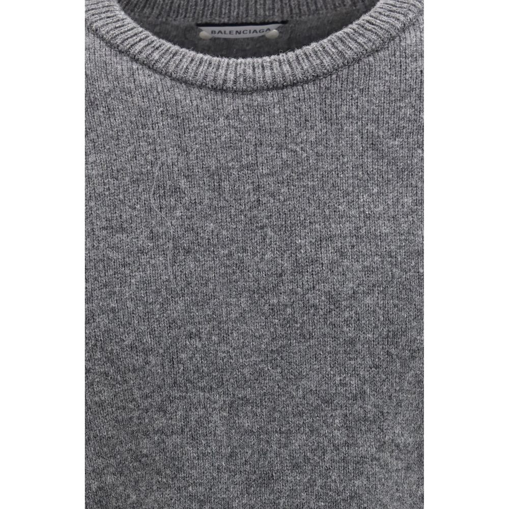 Balenciaga Grauer Oves Aries Wollpullover