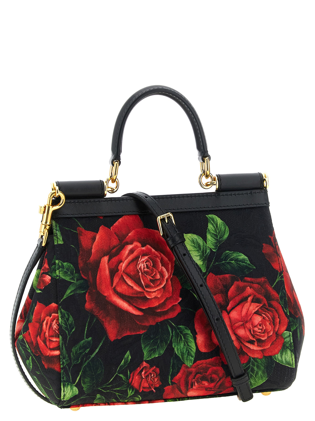 Dolce & Gabbana Rote Baumwoll-Handtasche