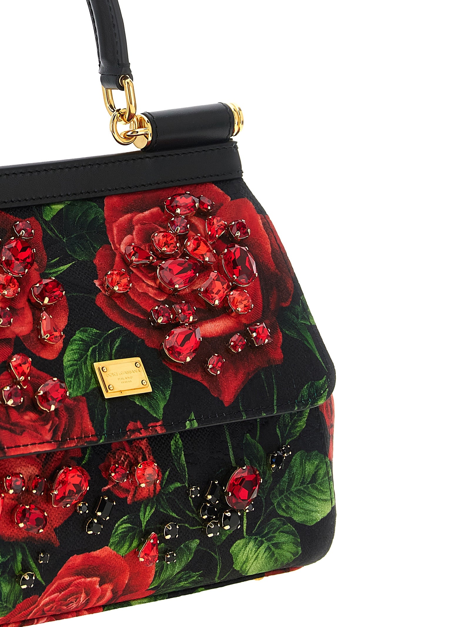 Dolce & Gabbana Rote Baumwoll-Handtasche