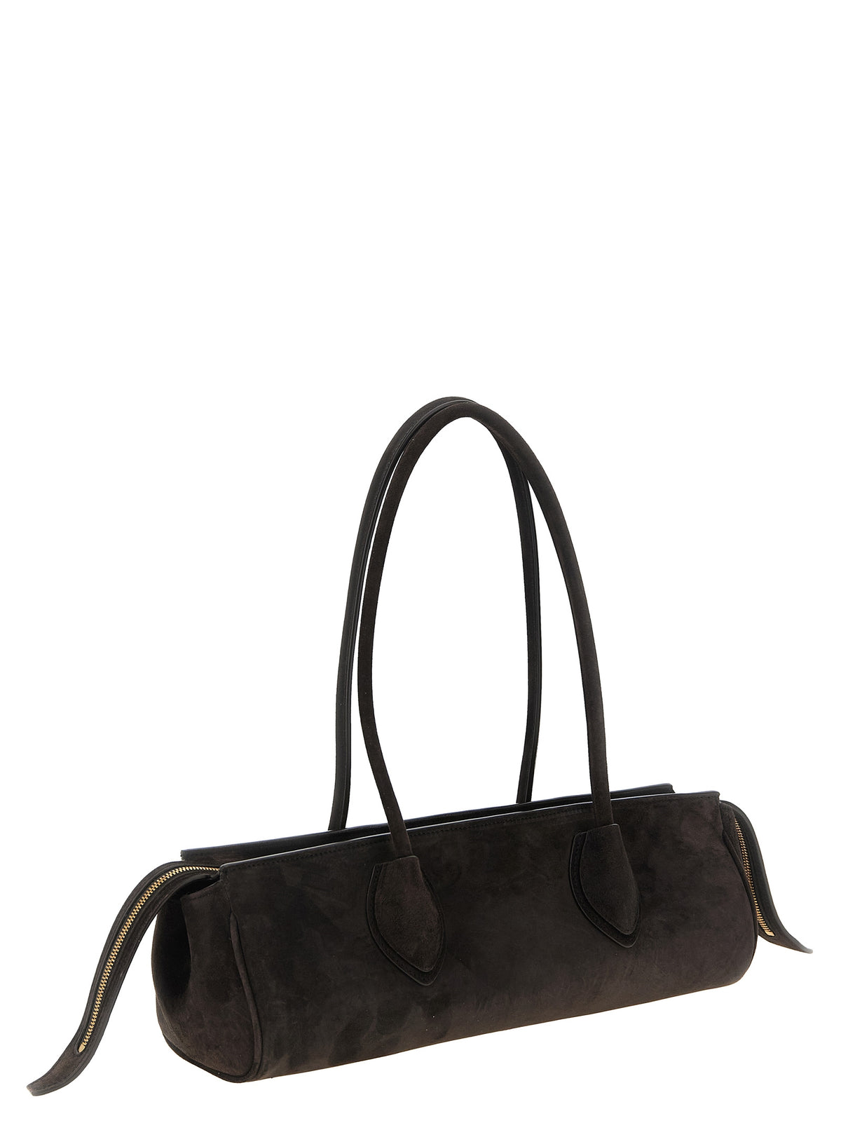 Khaite Braunes Kalbsleder Damen Crossbody Tasche