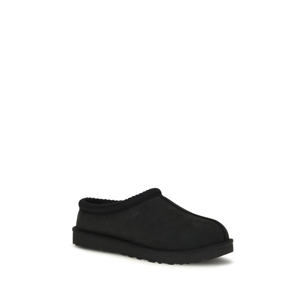 UGG Schwarze Clogs aus Nubukleder