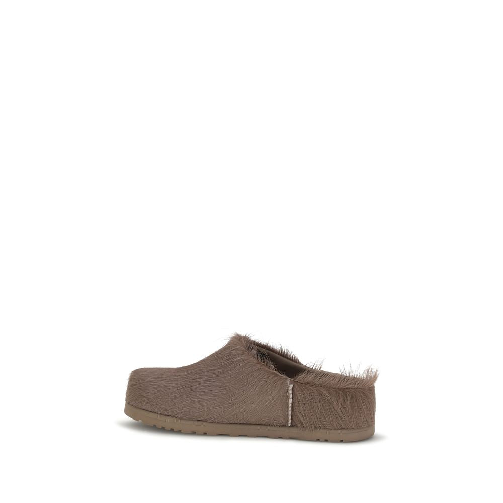 UGG Braune Nubukleder-Clogs