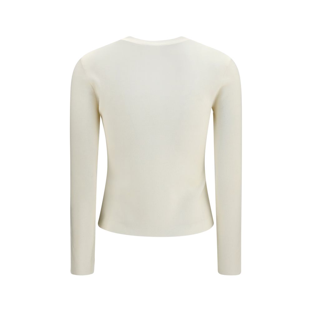 Max Mara Weißes Sweatshirt aus Wolle Oves Aries