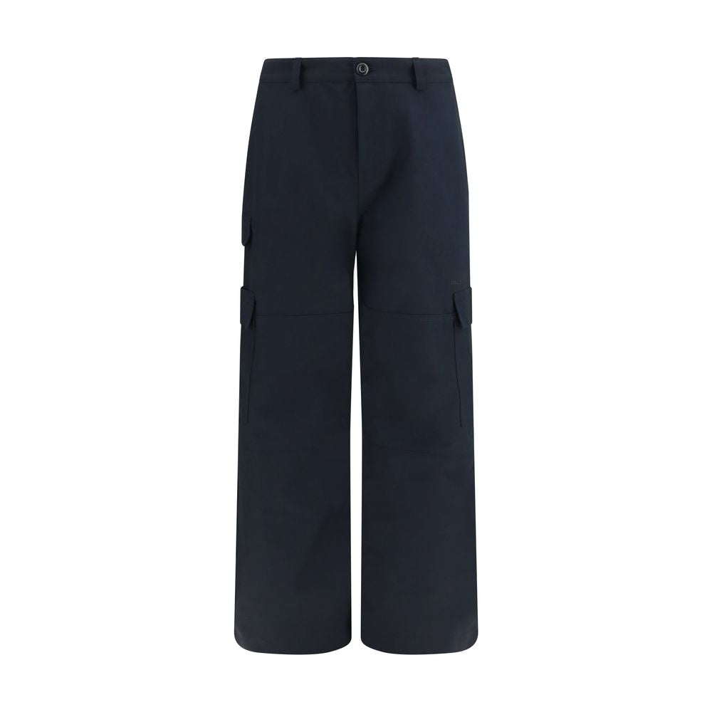 Balenciaga Schwarze Cargo-Hose aus Baumwolle