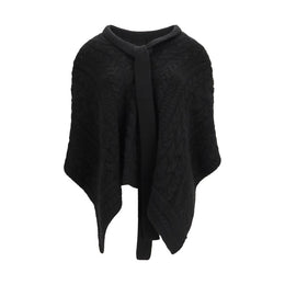 Ermanno Scervino Schwarzer Kaschmir-Mantel
