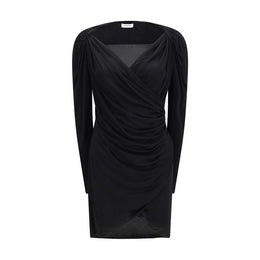Balmain Schwarzes Viskose-Freizeitkleid