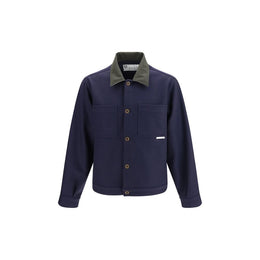 GR10K Blaue Jacke aus Lammwolle Aries
