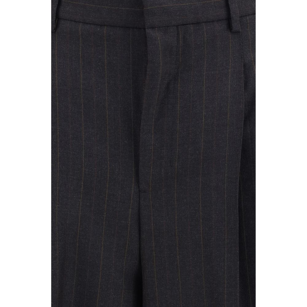 Ami Paris Schwarze Wollhose Oves Aries