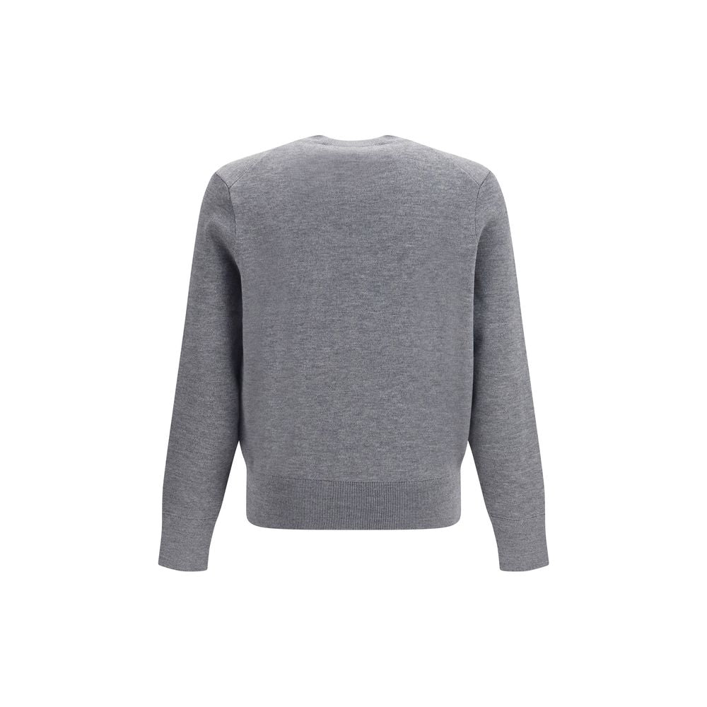 Ami Paris Grauer Oves Aries Wollpullover