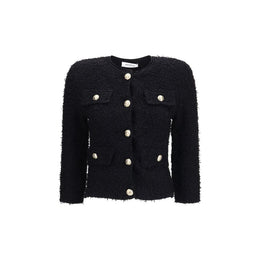 Balmain Schwarze Viskose-Blazerjacke