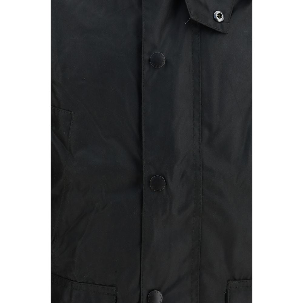 Barbour Schwarze Baumwoll-Shell-Jacke