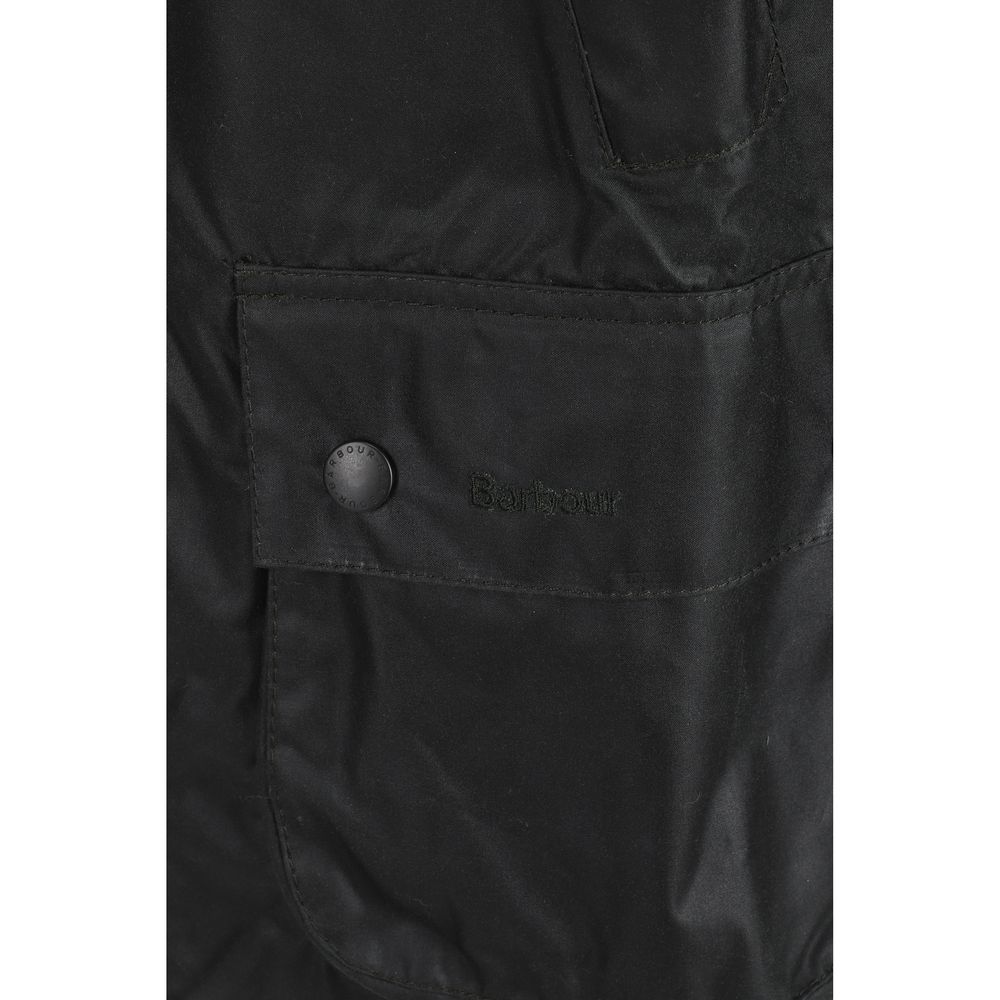Barbour Schwarze Baumwoll-Shell-Jacke