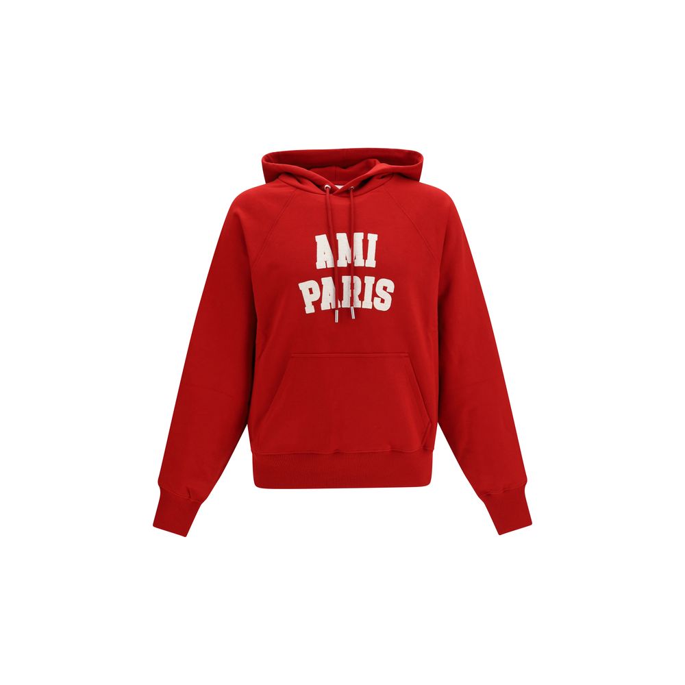 Ami Paris Rotes Baumwoll-Sweatshirt