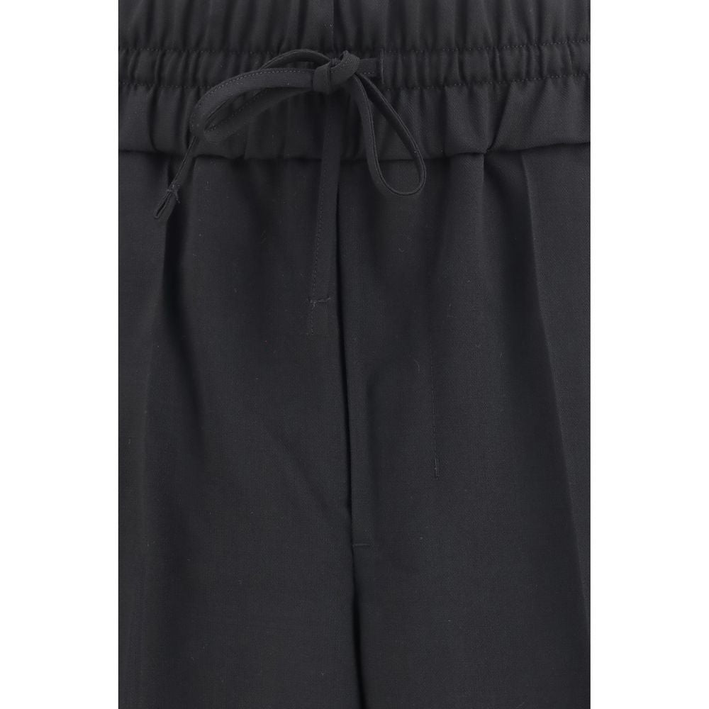 Ami Paris Schwarze Wollhose Oves Aries Casual Pants