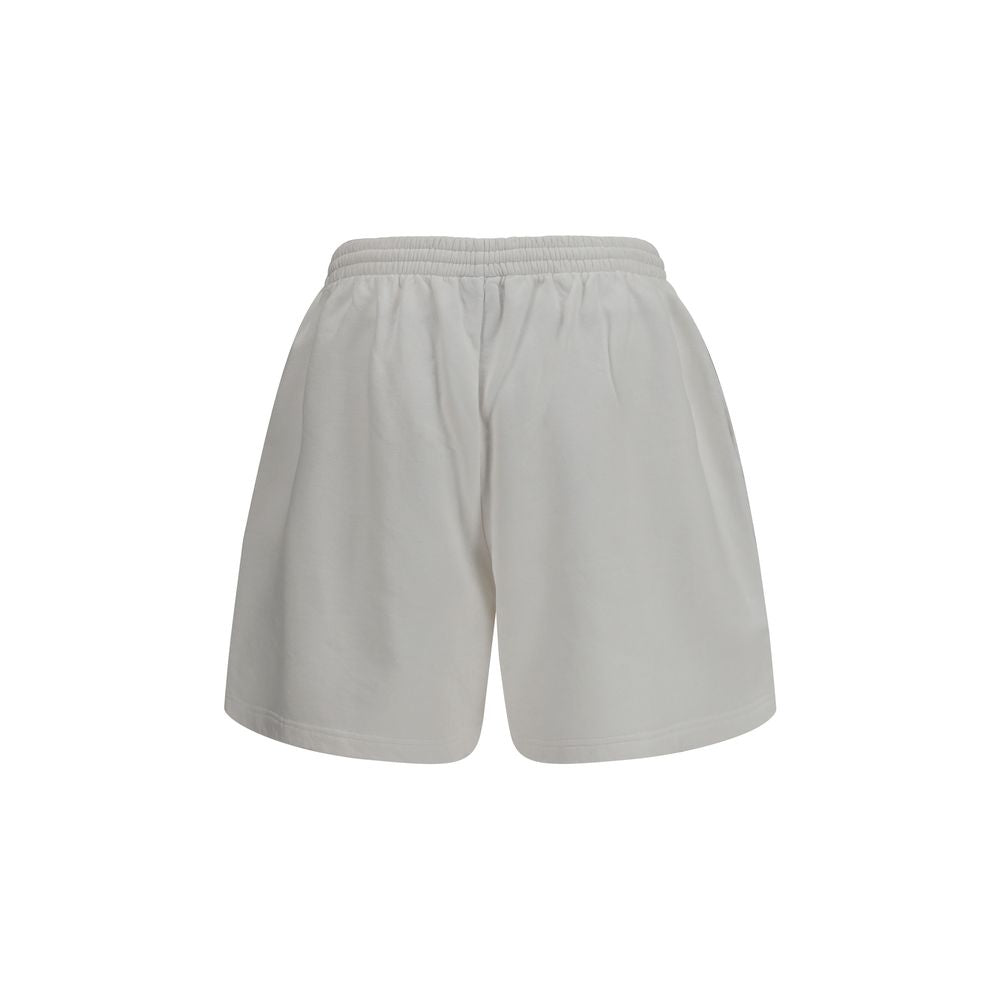 Balenciaga Weiße Baumwoll-Bermudashorts