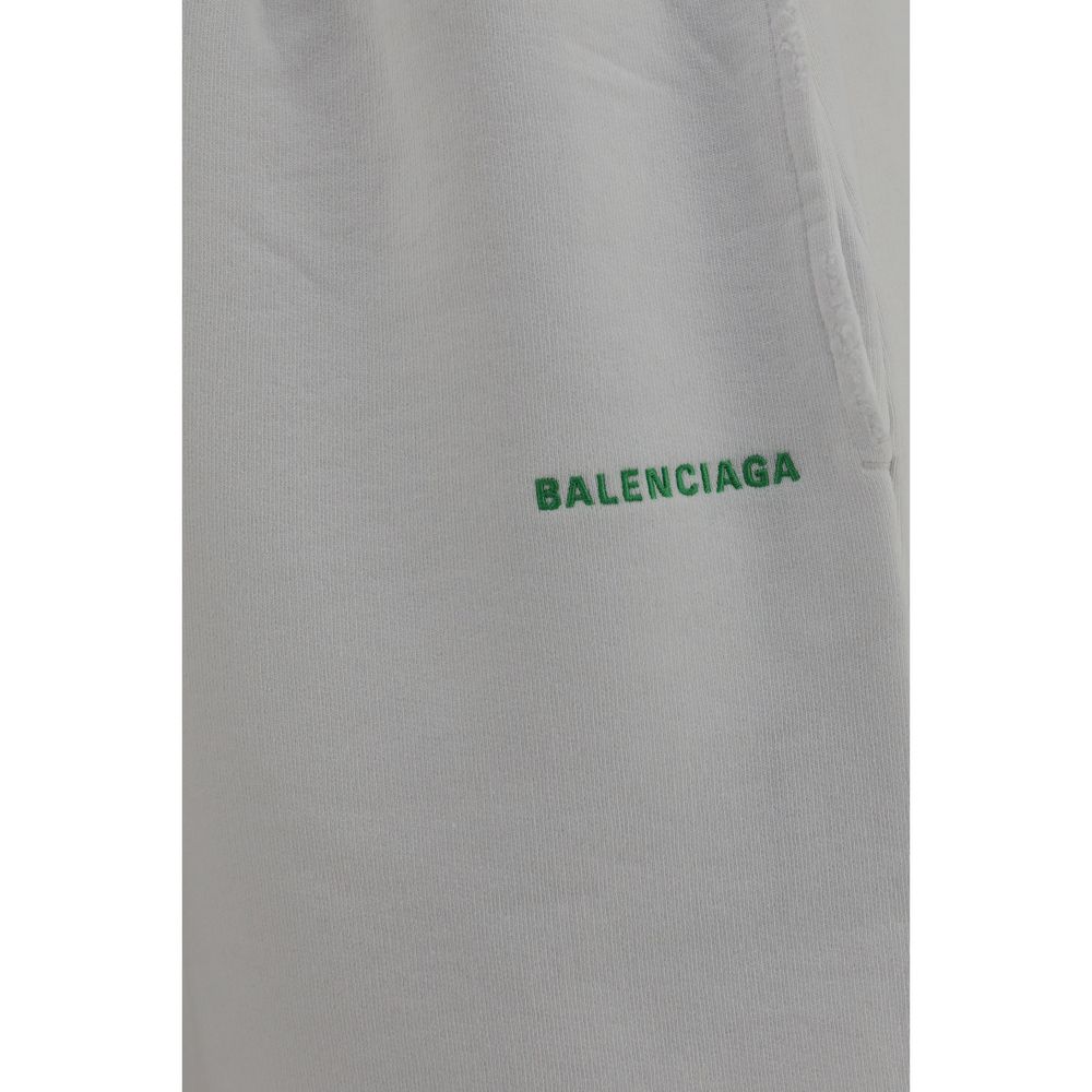 Balenciaga Weiße Baumwoll-Bermudashorts