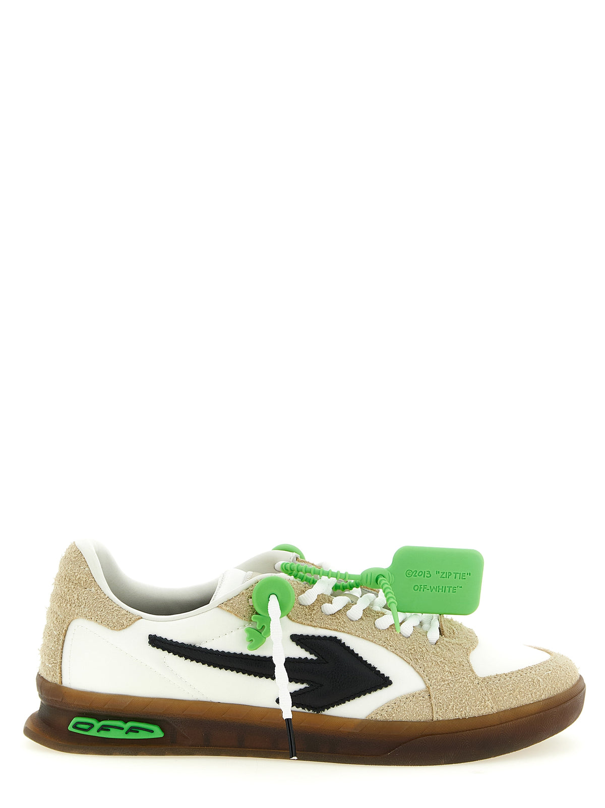 Off-White Mehrfarbige Nylon-Athletik-Sneaker
