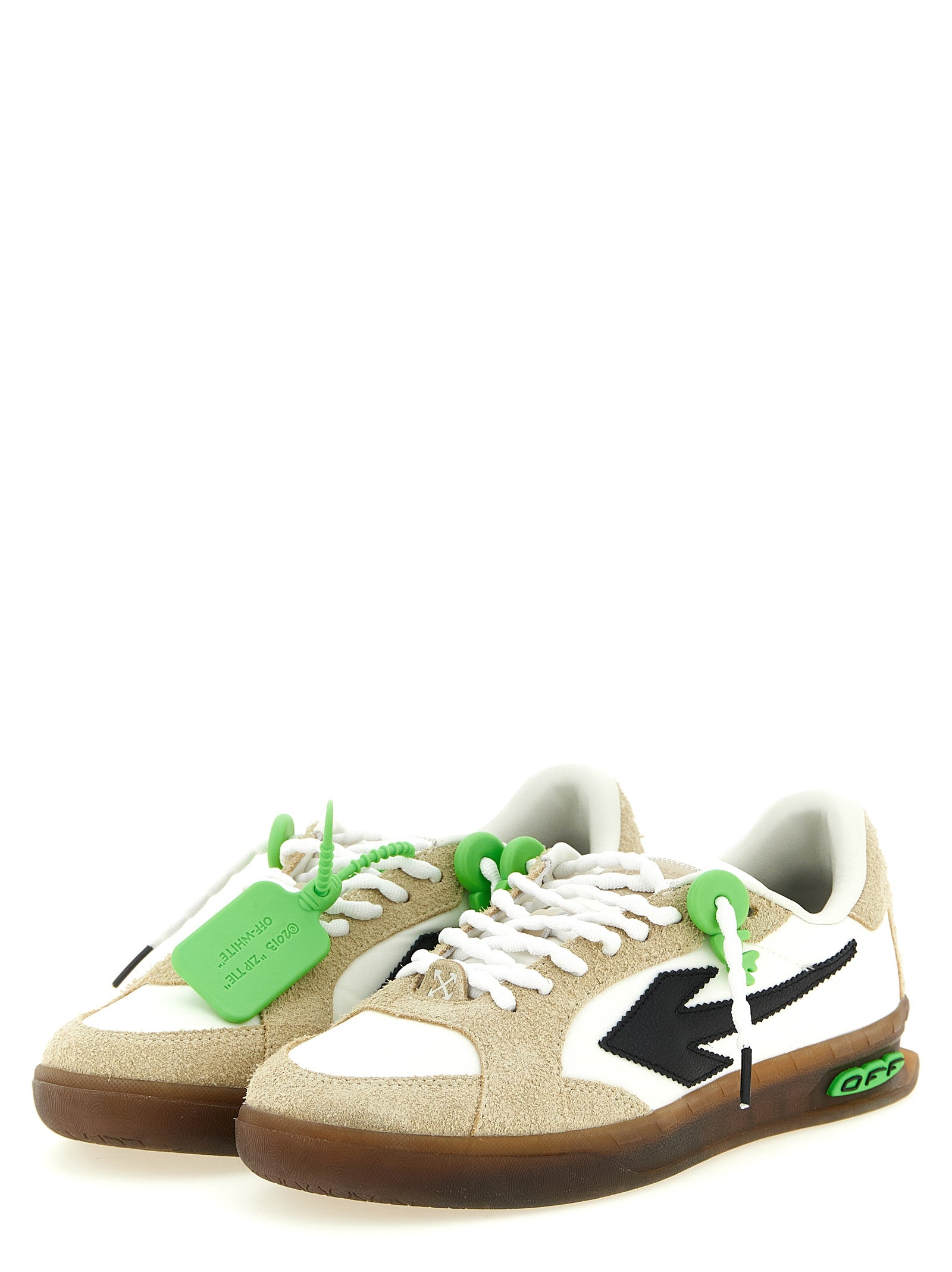 Off-White Mehrfarbige Nylon-Athletik-Sneaker