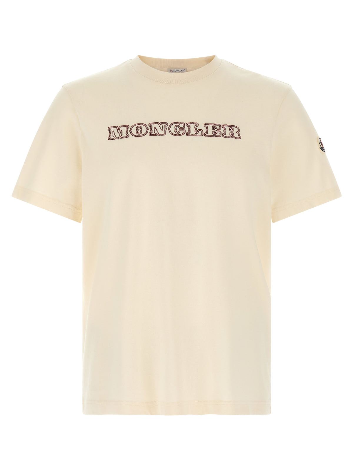 Moncler Weißes Baumwoll-T-Shirt