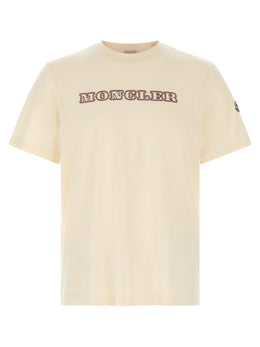 Moncler Weißes Baumwoll-T-Shirt