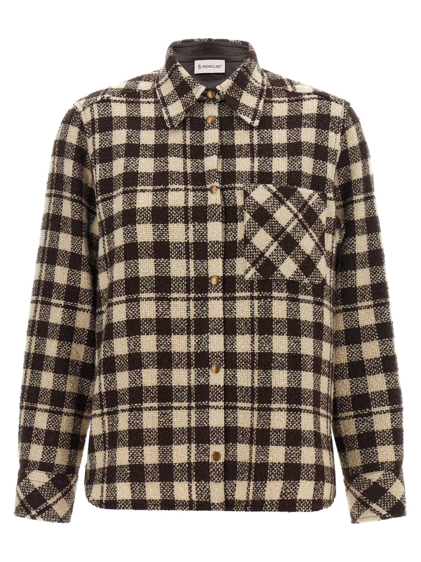 Moncler Braune Wollbluse