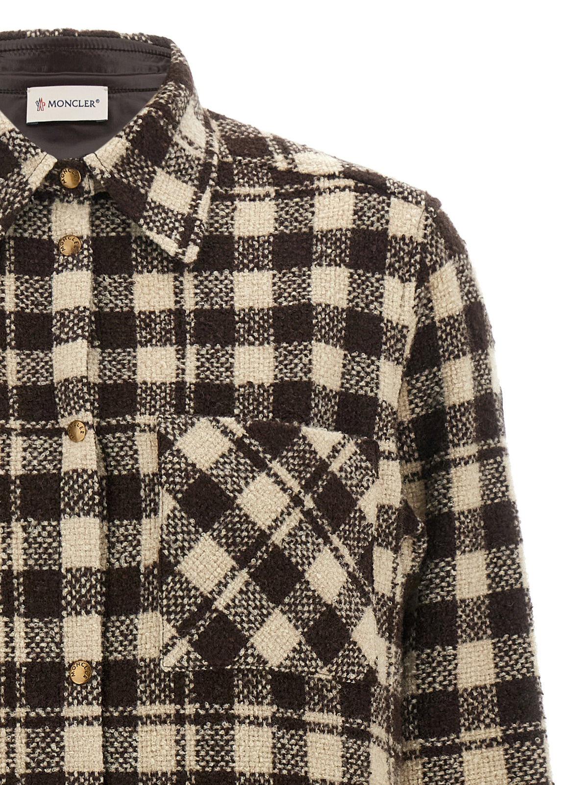 Moncler Braune Wollbluse