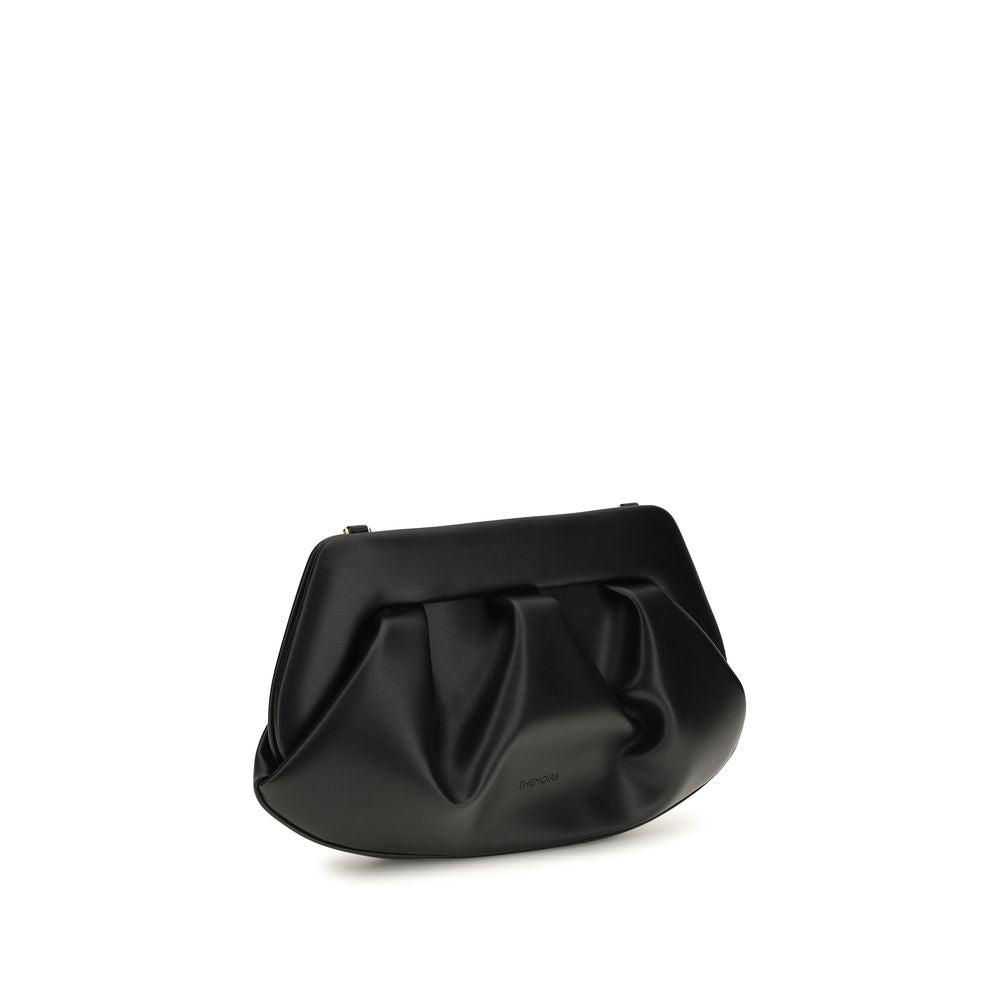 THEMOIRè Schwarze Schultertasche aus recyceltem Leder
