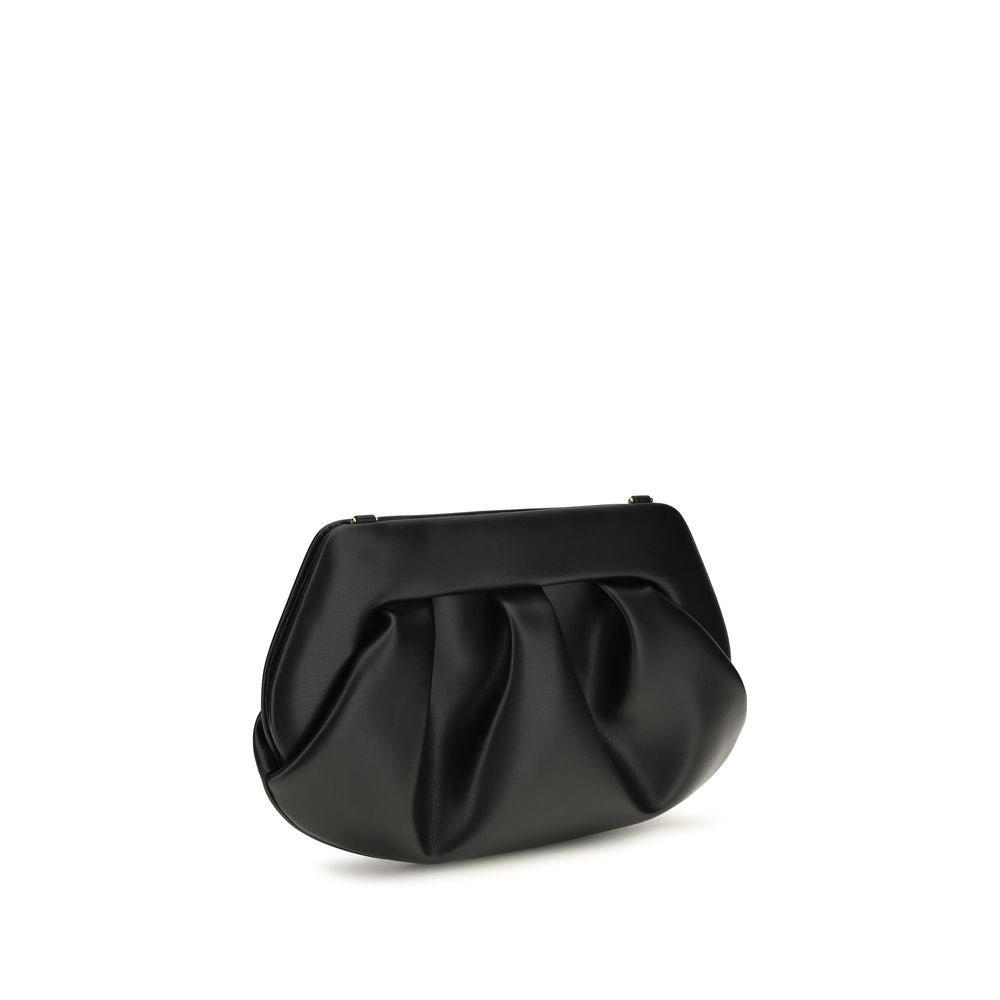 THEMOIRè Schwarze Schultertasche aus recyceltem Leder