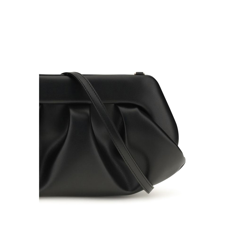 THEMOIRè Schwarze Schultertasche aus recyceltem Leder