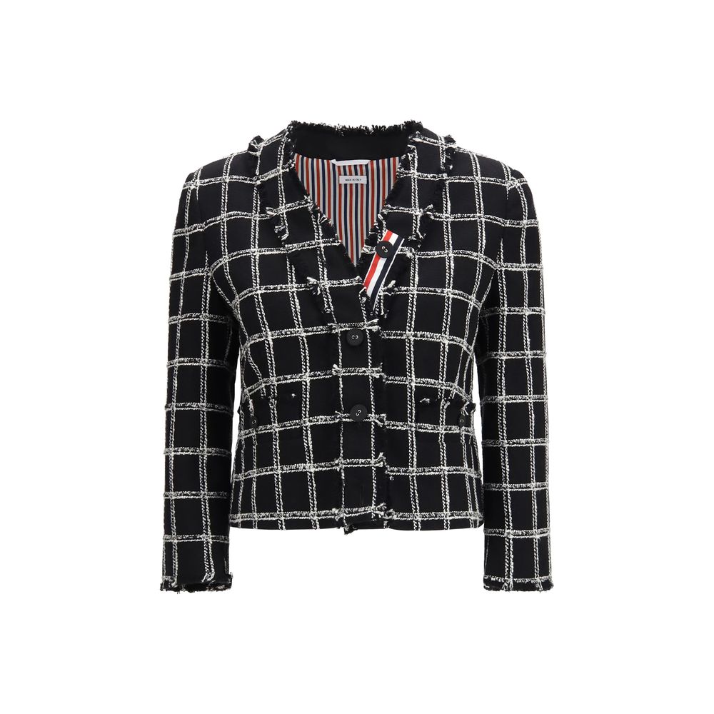 Thom Browne Schwarze Baumwolljacke