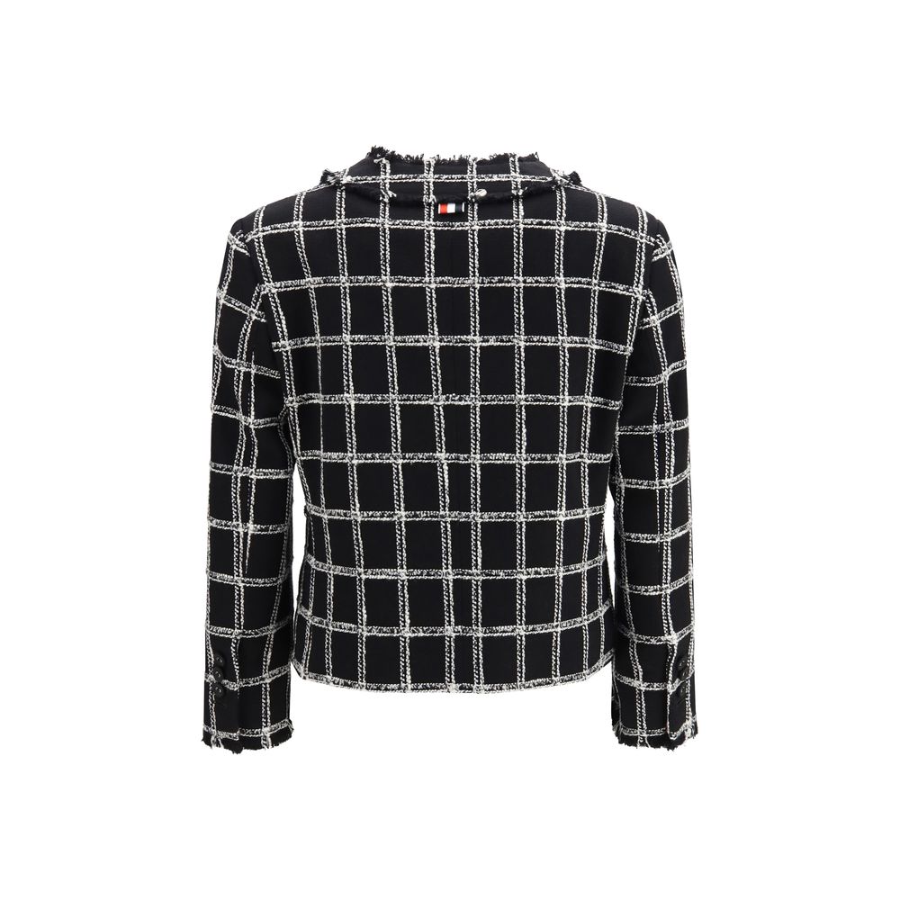 Thom Browne Schwarze Baumwolljacke
