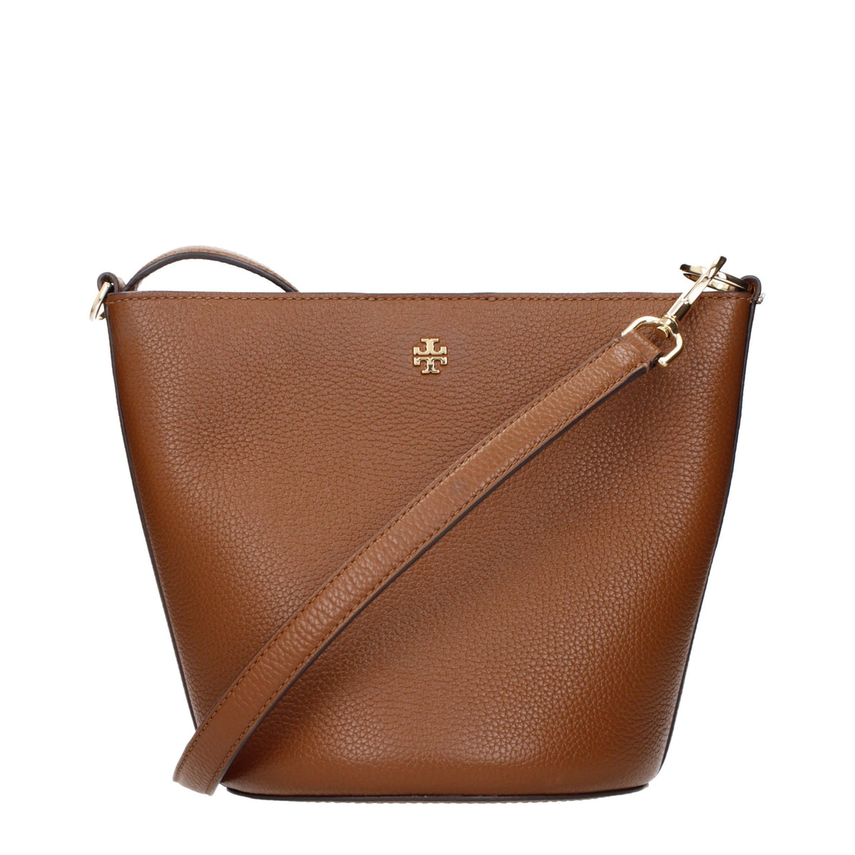 Tory Burch Braune Leder Umhängetasche