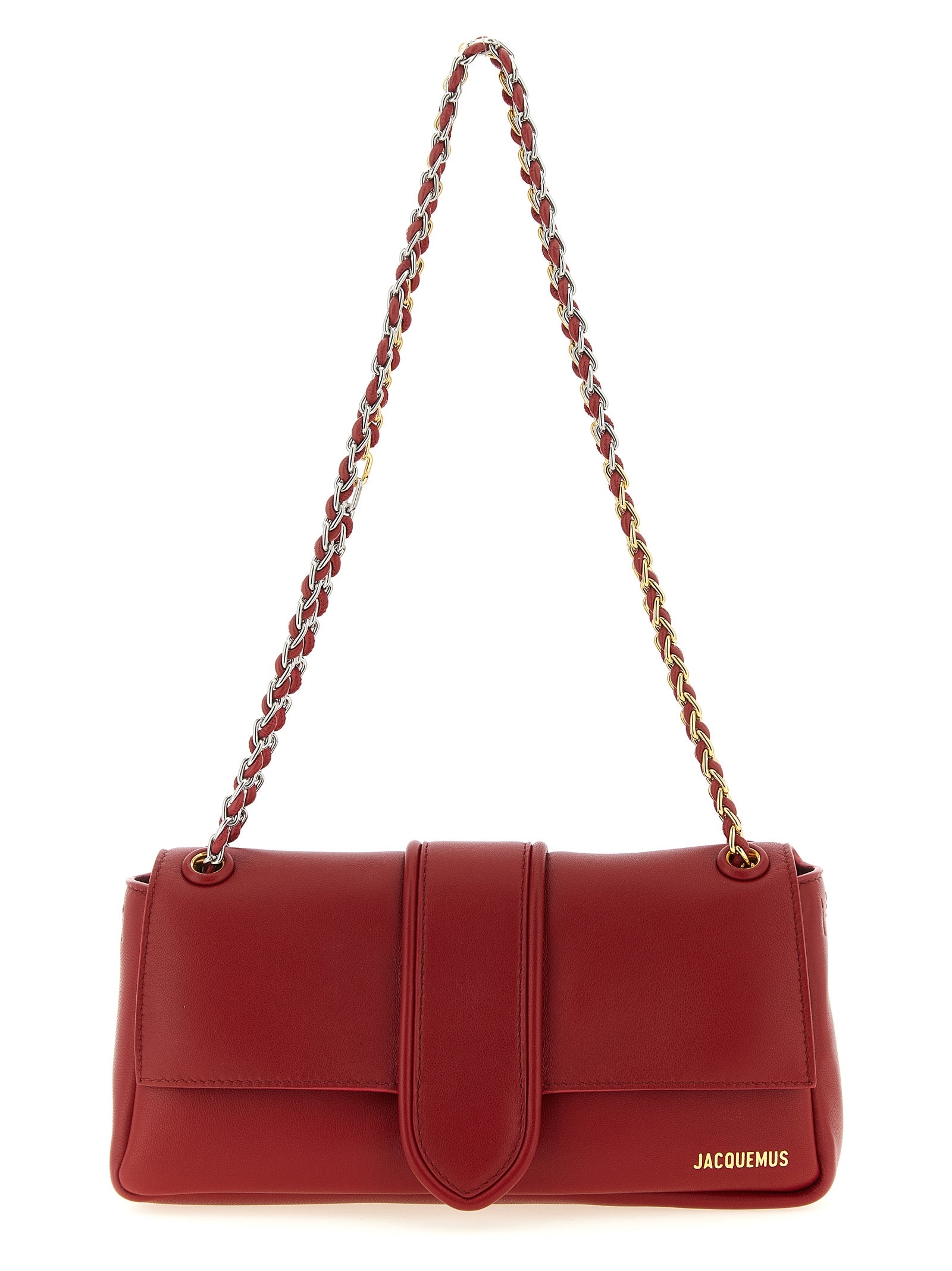 Jacquemus Rote Lammleder-Schultertasche