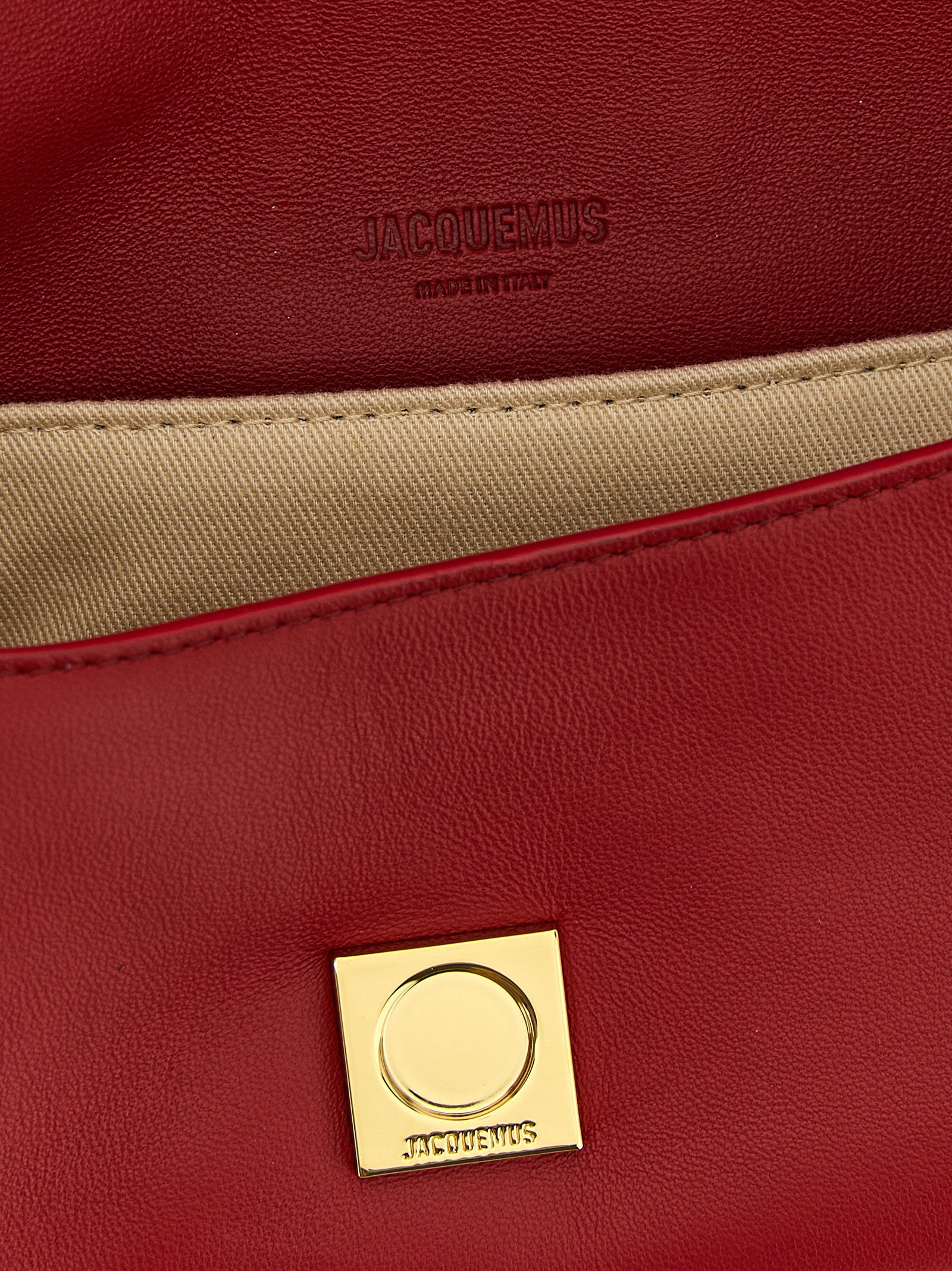 Jacquemus Rote Lammleder-Schultertasche