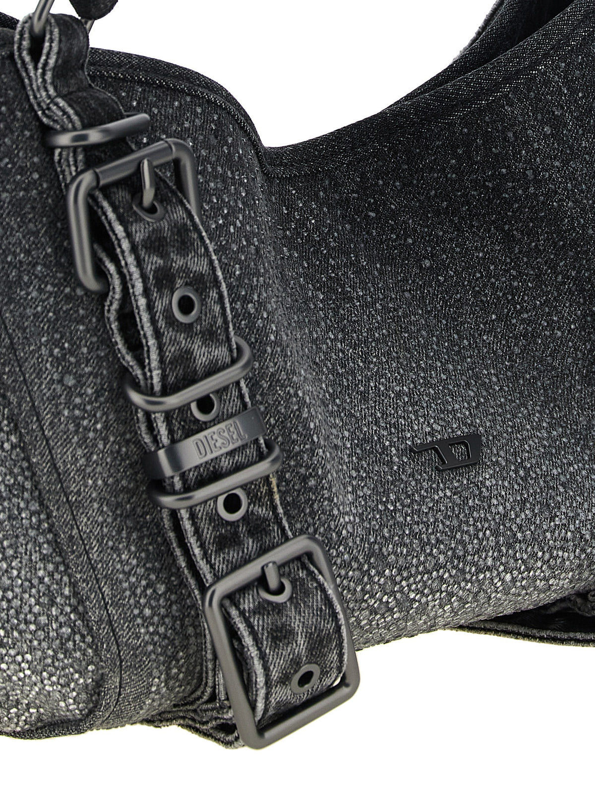 Diesel Schwarze Baumwoll-Handtasche