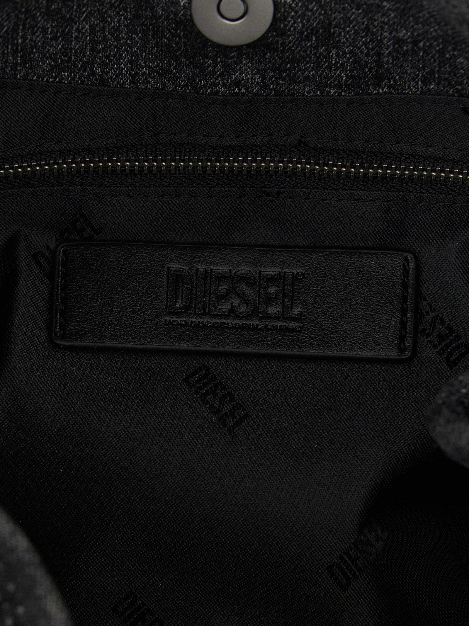 Diesel Schwarze Baumwoll-Handtasche