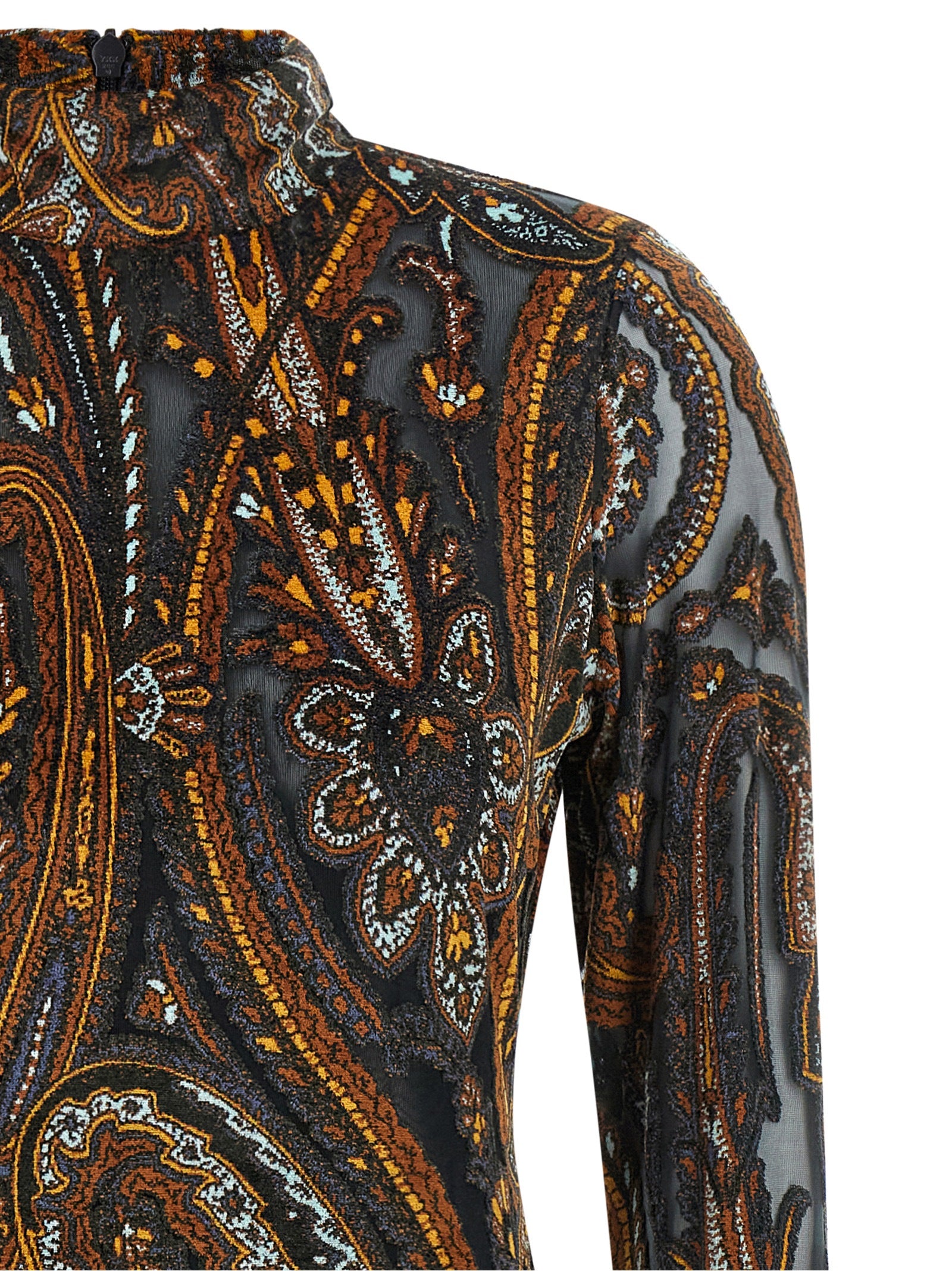 Etro Kurzes Kleid aus Viskose in Multicolor