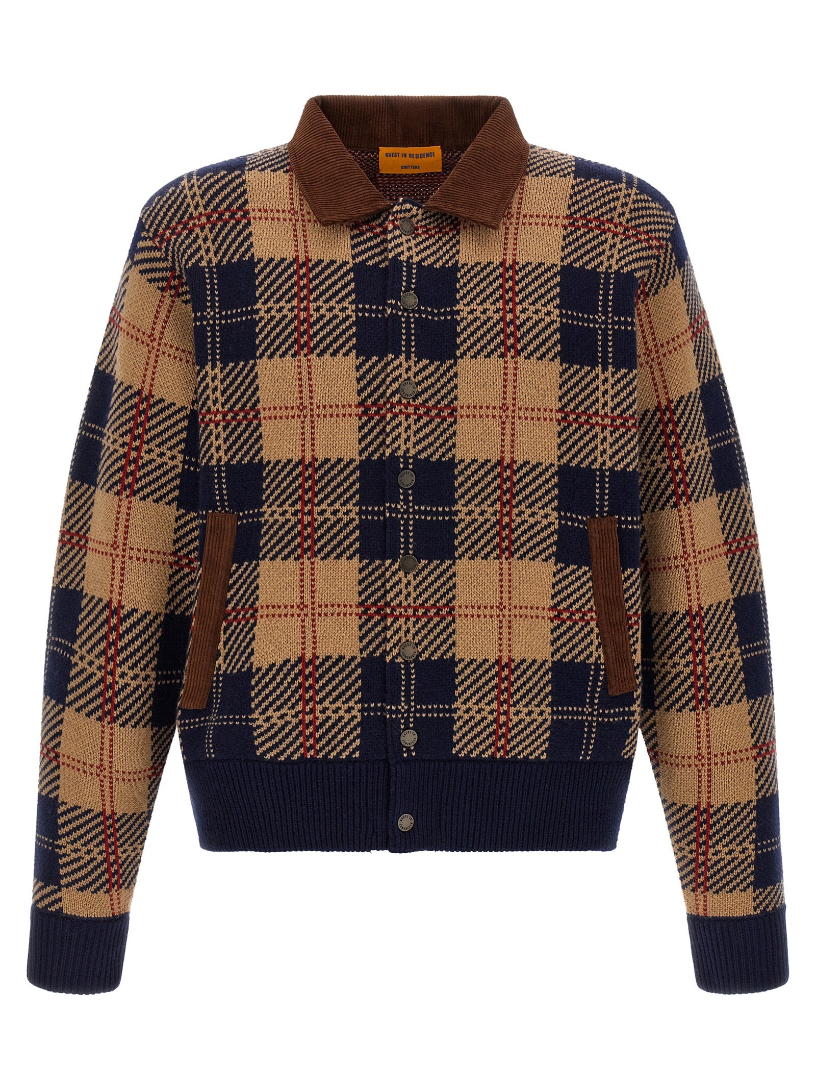 Guest in Residence Mehrfarbige Woll-Bomberjacke