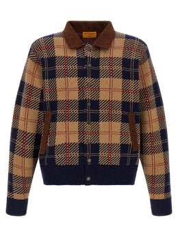 Guest in Residence Mehrfarbige Woll-Bomberjacke