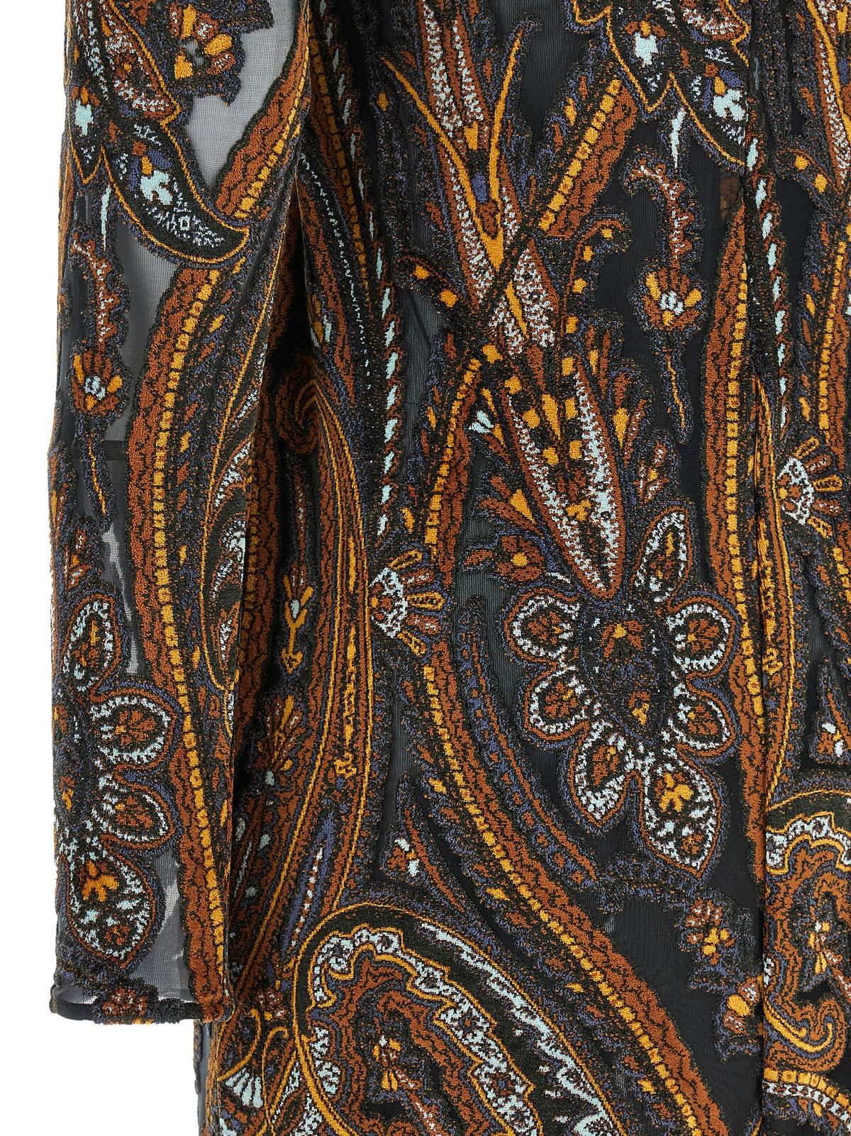 Etro Kurzes Kleid aus Viskose in Multicolor